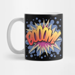 Boom! - Pop Art, Comic Book Style, Cartoon Text Burst. Mug